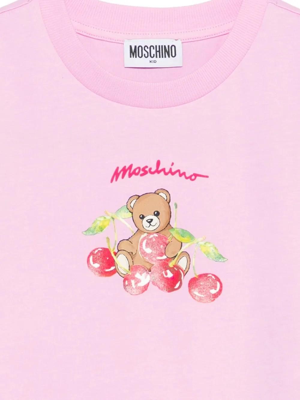 Teddy bear t-shirt HDM075LAA02 51473A MOSCHINO KID 