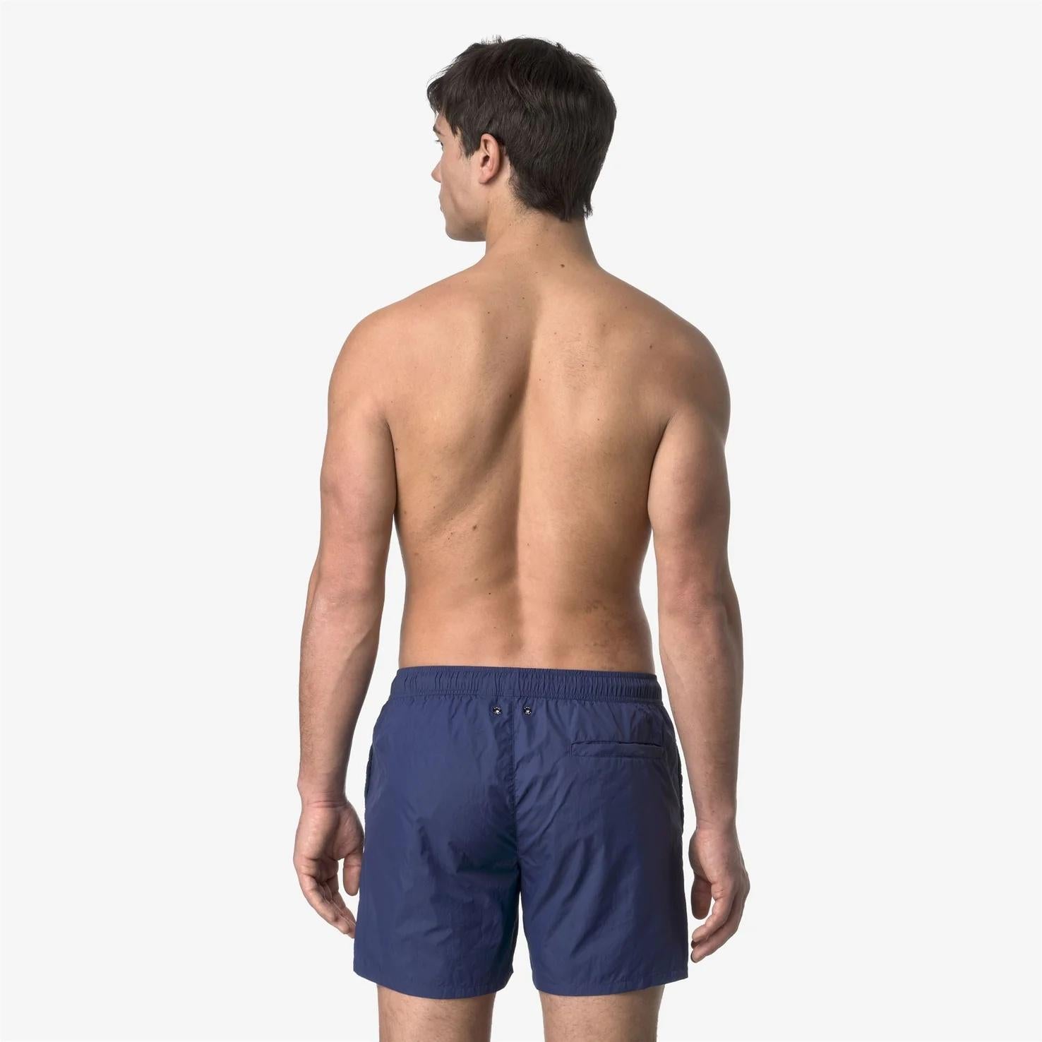 Costume da bagno da uomo ripiegabile blu con slip in rete K31357W 867 K-WAY 