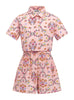 Completo camicia e short Allover Flowers
