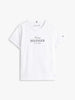 T-shirt con logo glitter
