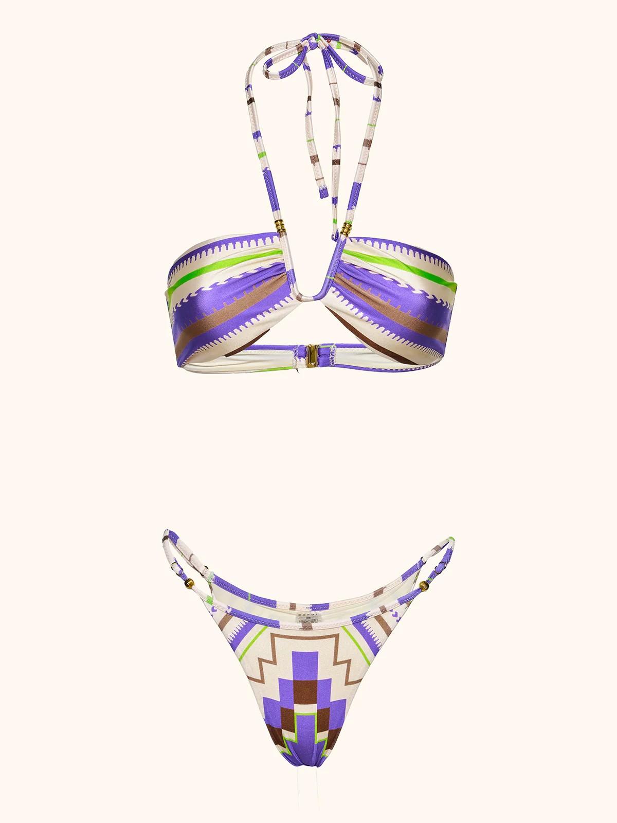 Bikini Donna fascia con slip regolabile fantasia MF26SW0511X 35 ME FUI 
