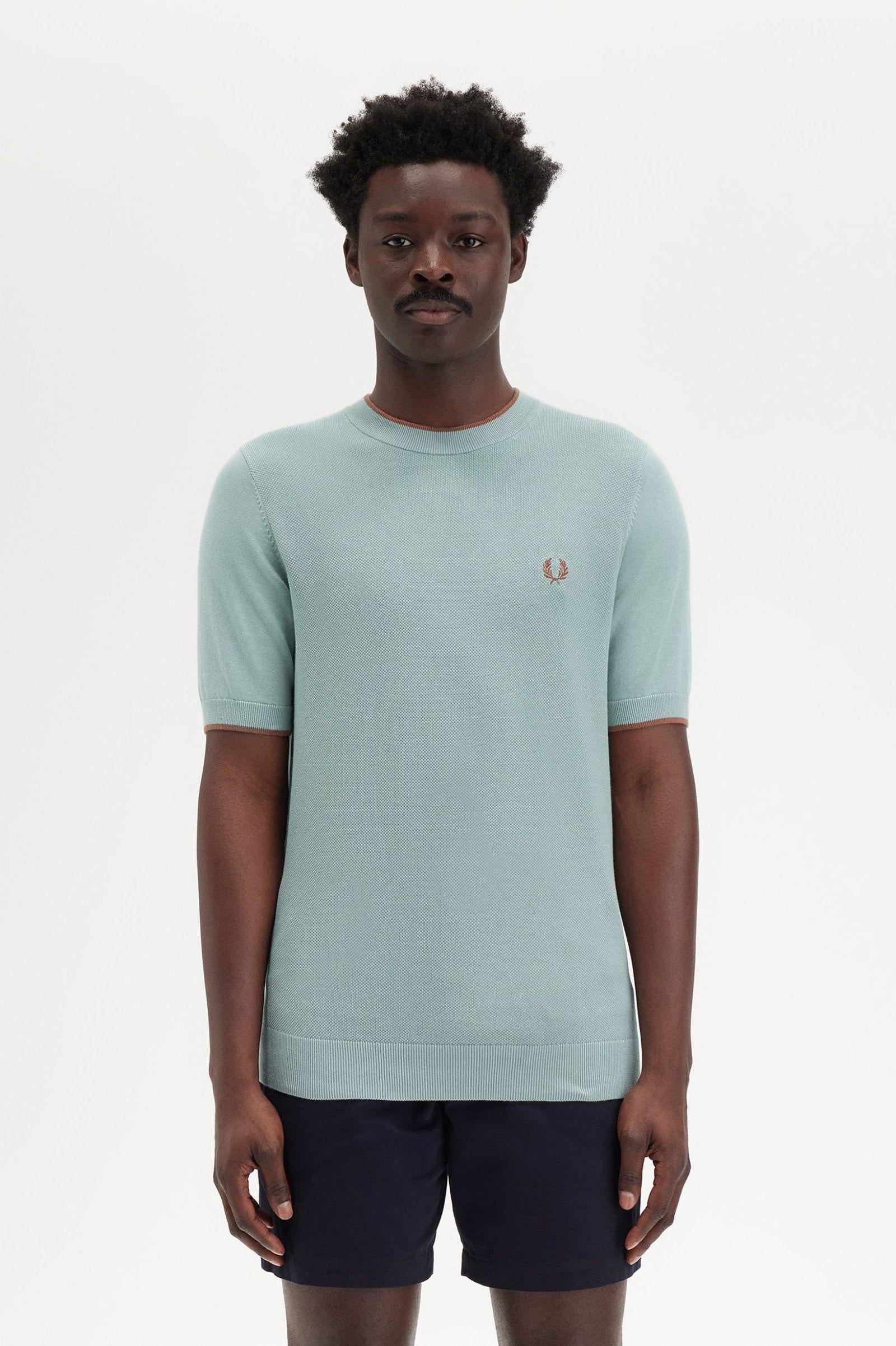 T-shirt in maglia K764253 959 FRED PERRY 