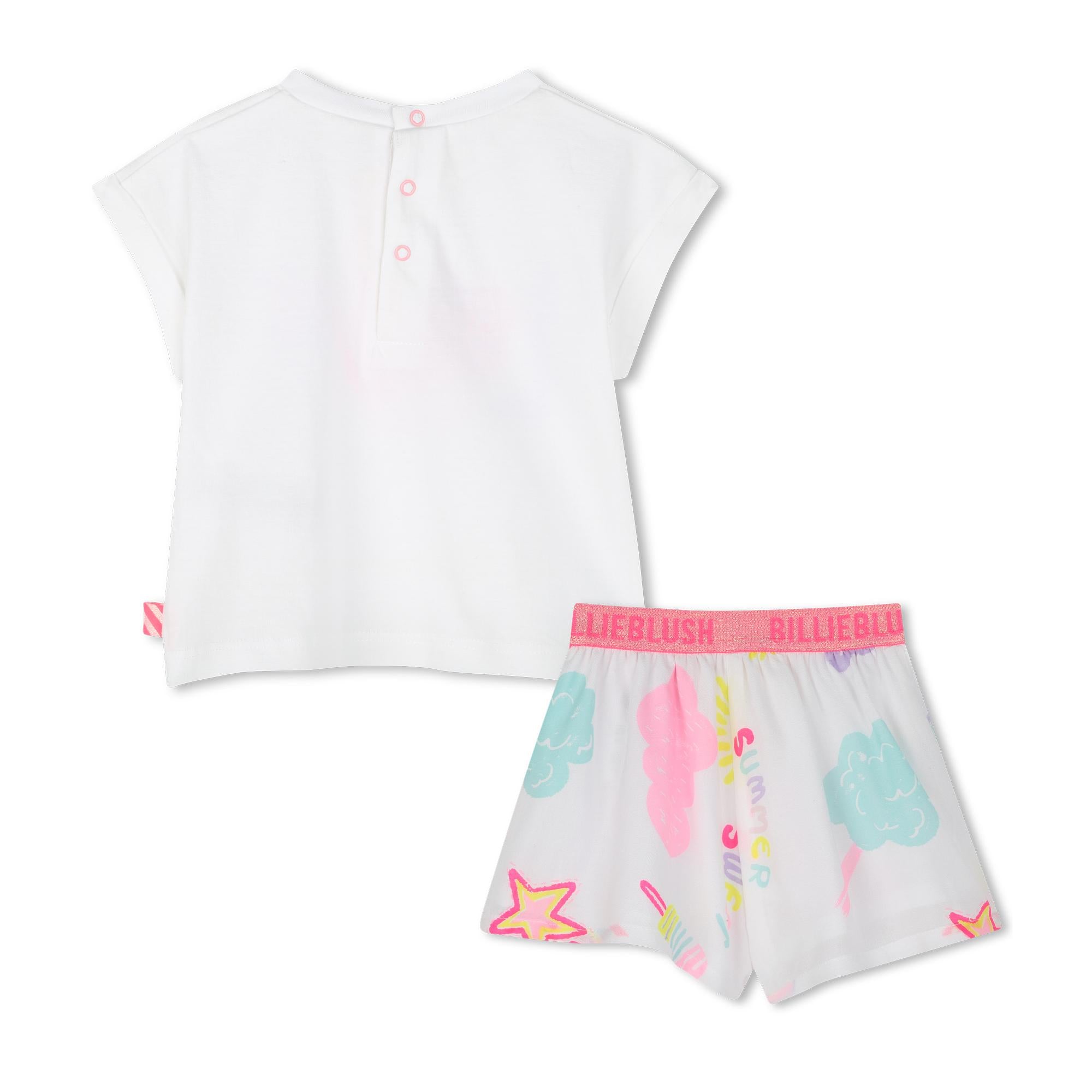 Completo t-shirt e pantaloncini U20822 10PA BILLIEBLUSH 