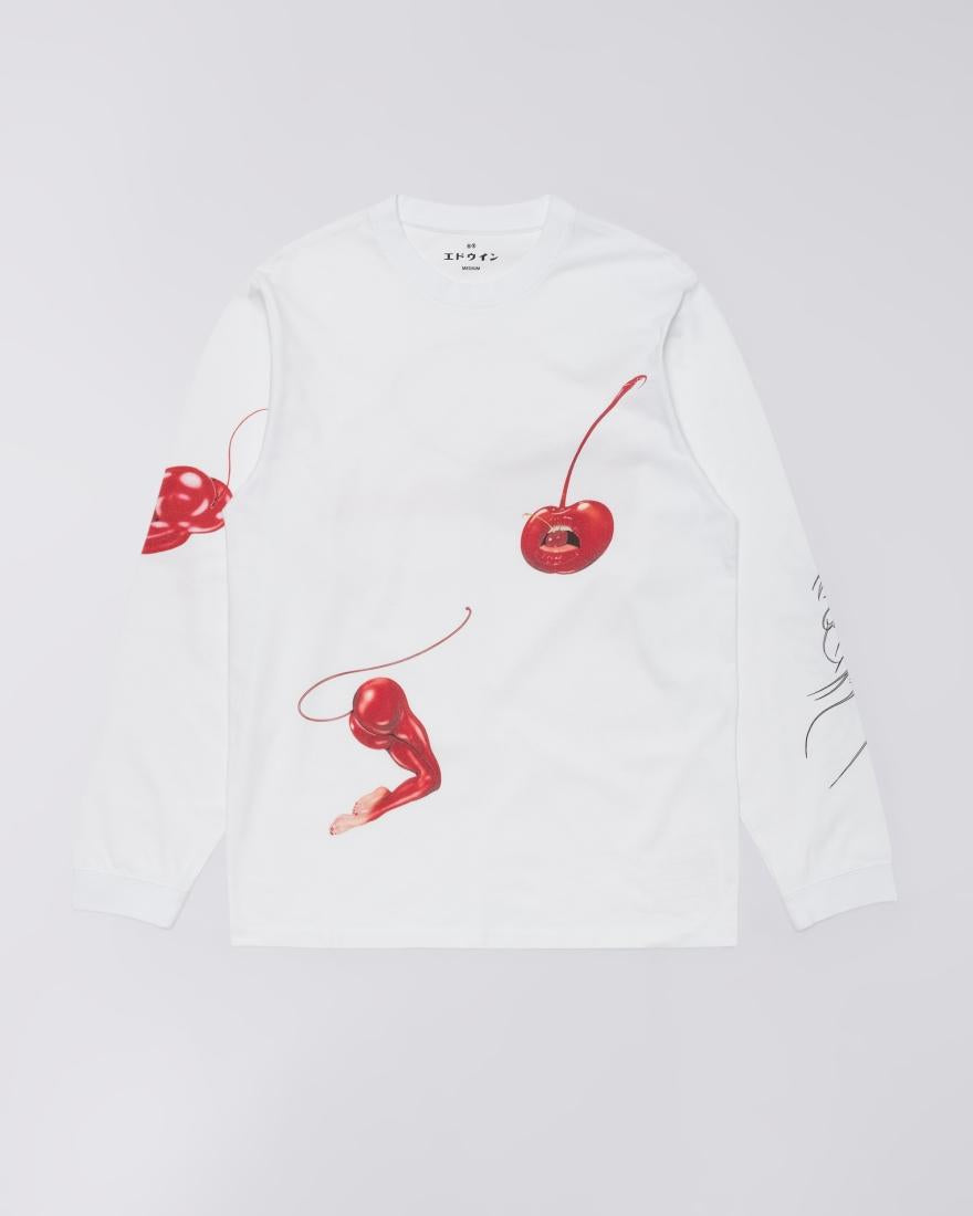 Cherry devil t-shirt ls I036585 0267 EDWIN 