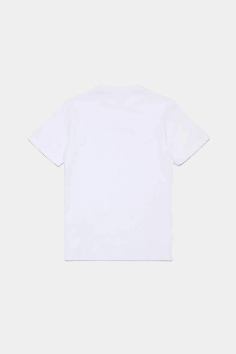 T-shirt con logo effetto gommato DQ2823D004G DQ100 DSQUARED2 