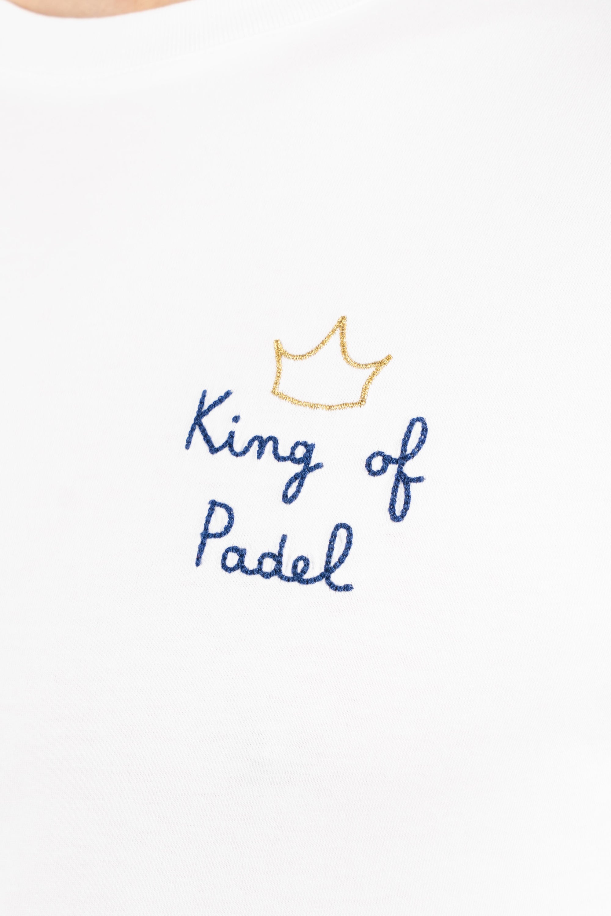 T-shirt Portofino ricamo King of Padel POT0001 01993L MC2 SAINT BARTH 