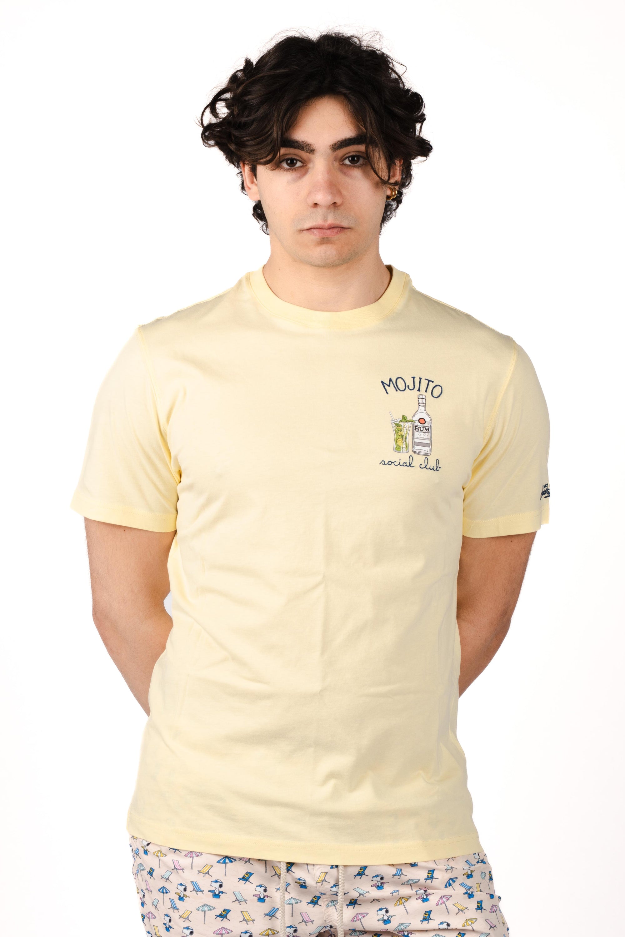 T-shirt Portofino ricamo Mojito social club POT0001 07970L MC2 SAINT BARTH 