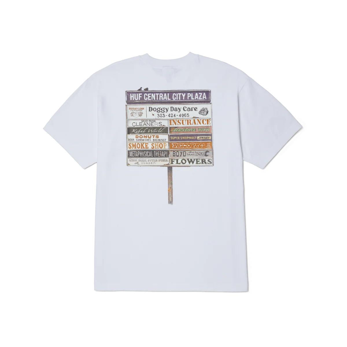 Plaza T-Shirt TS02402 WHITE HUF 