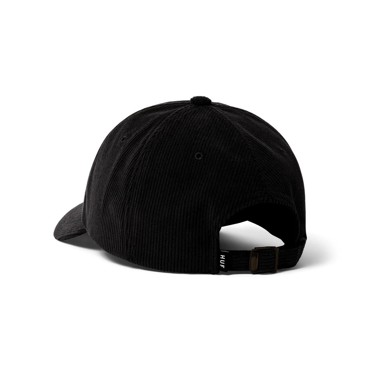 OG Corduroy 6-Panel Curved Visor Hat HT00894 BLACK HUF 