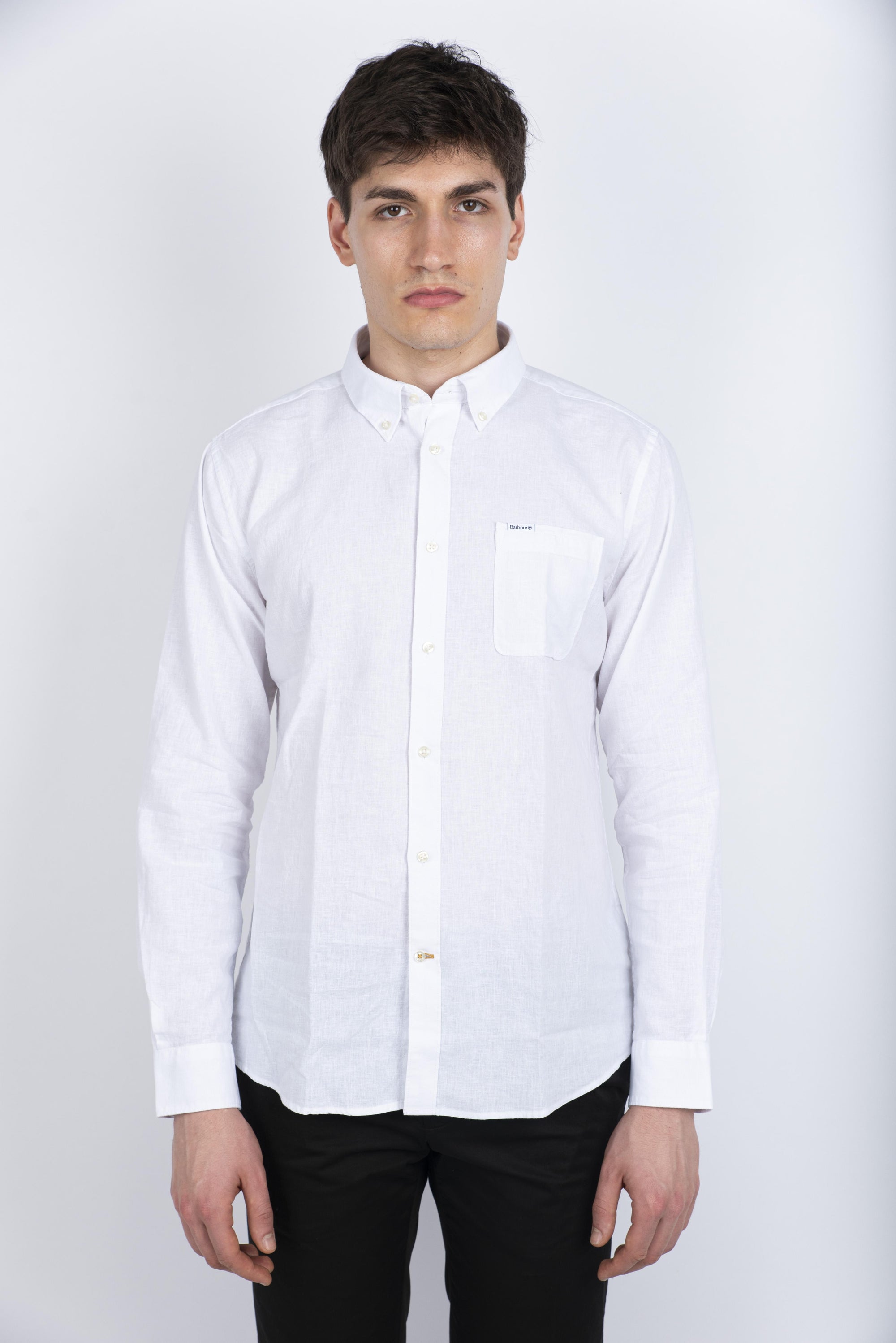 Camicia sartoriale Nelson bianco Barbour MSH5090 WH11 BARBOUR 