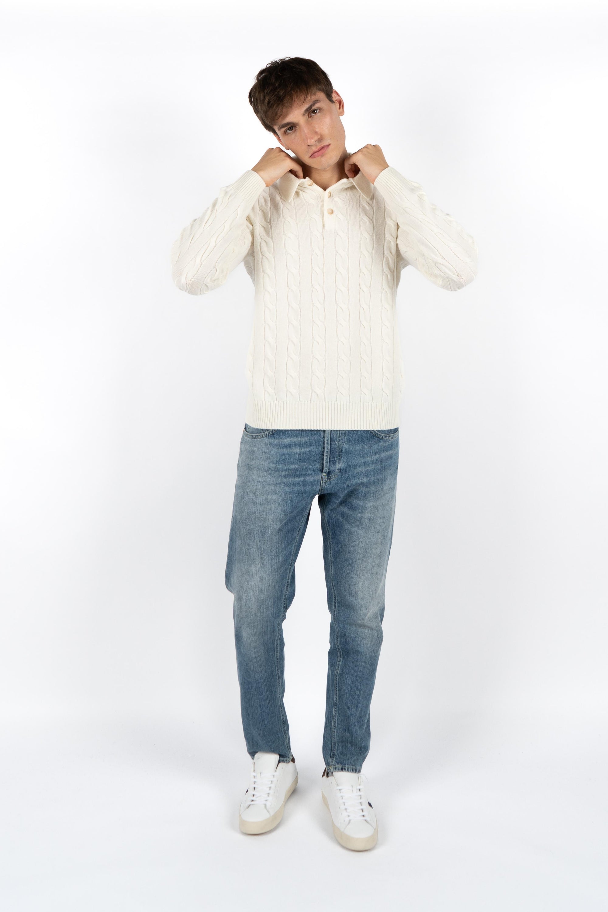 Polo a trecce 23172/19651 001 GRAN SASSO 