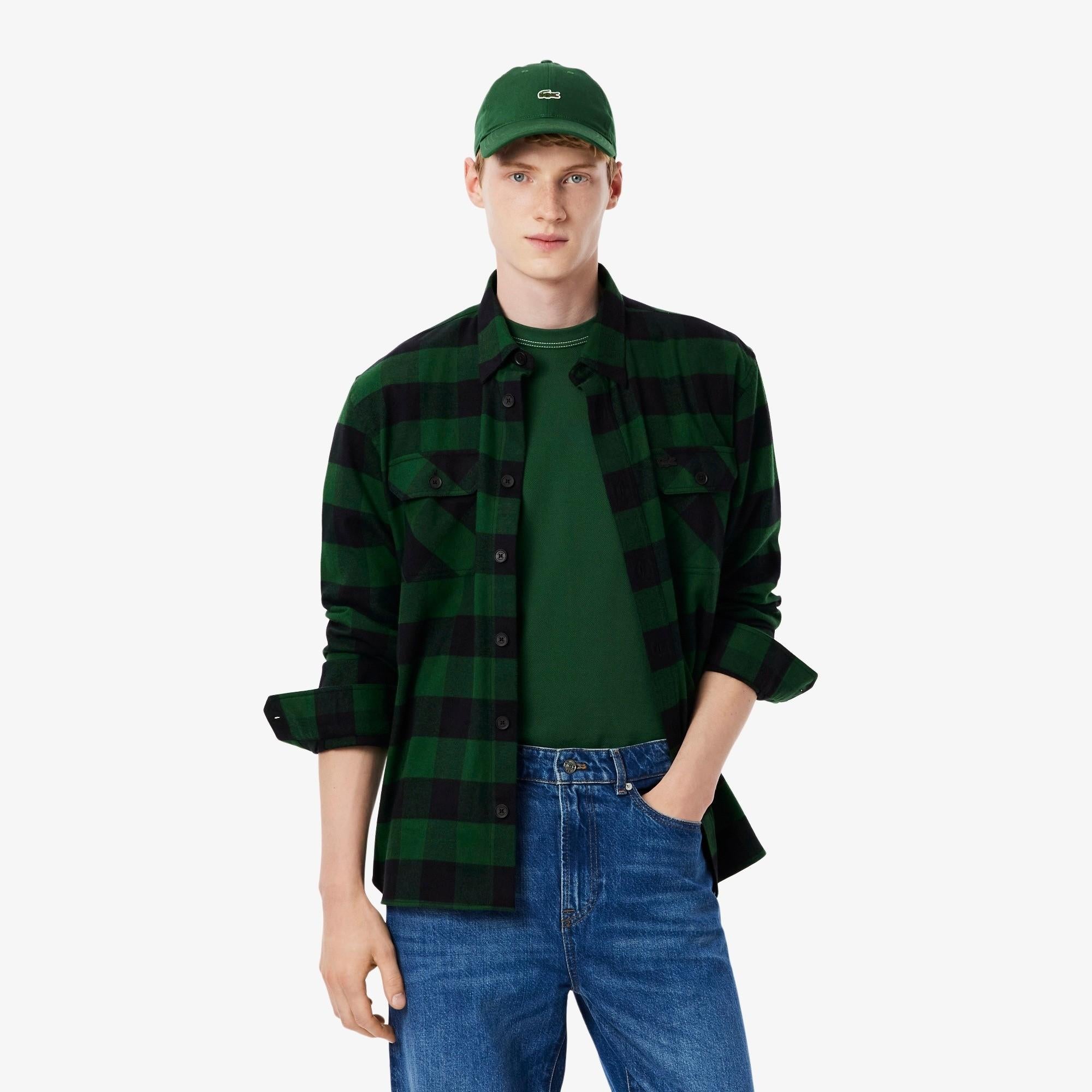 Overshirt scozzese oversize CH7862 U1Y LACOSTE 