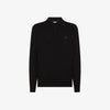 Cotton and wool polo shirt
