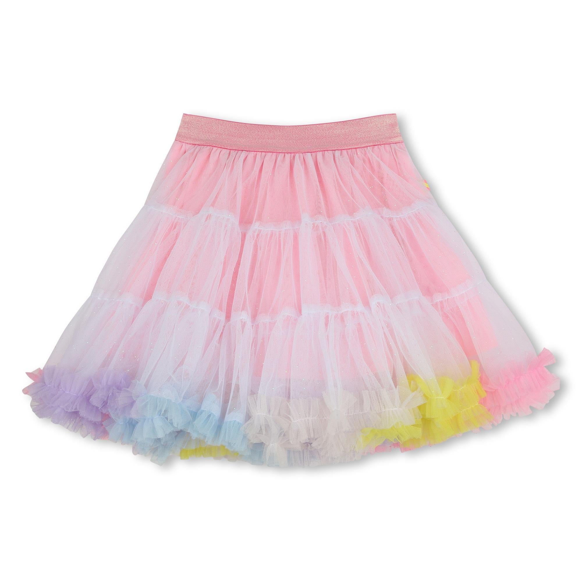 Gonna con balze U21039 462 BILLIEBLUSH 
