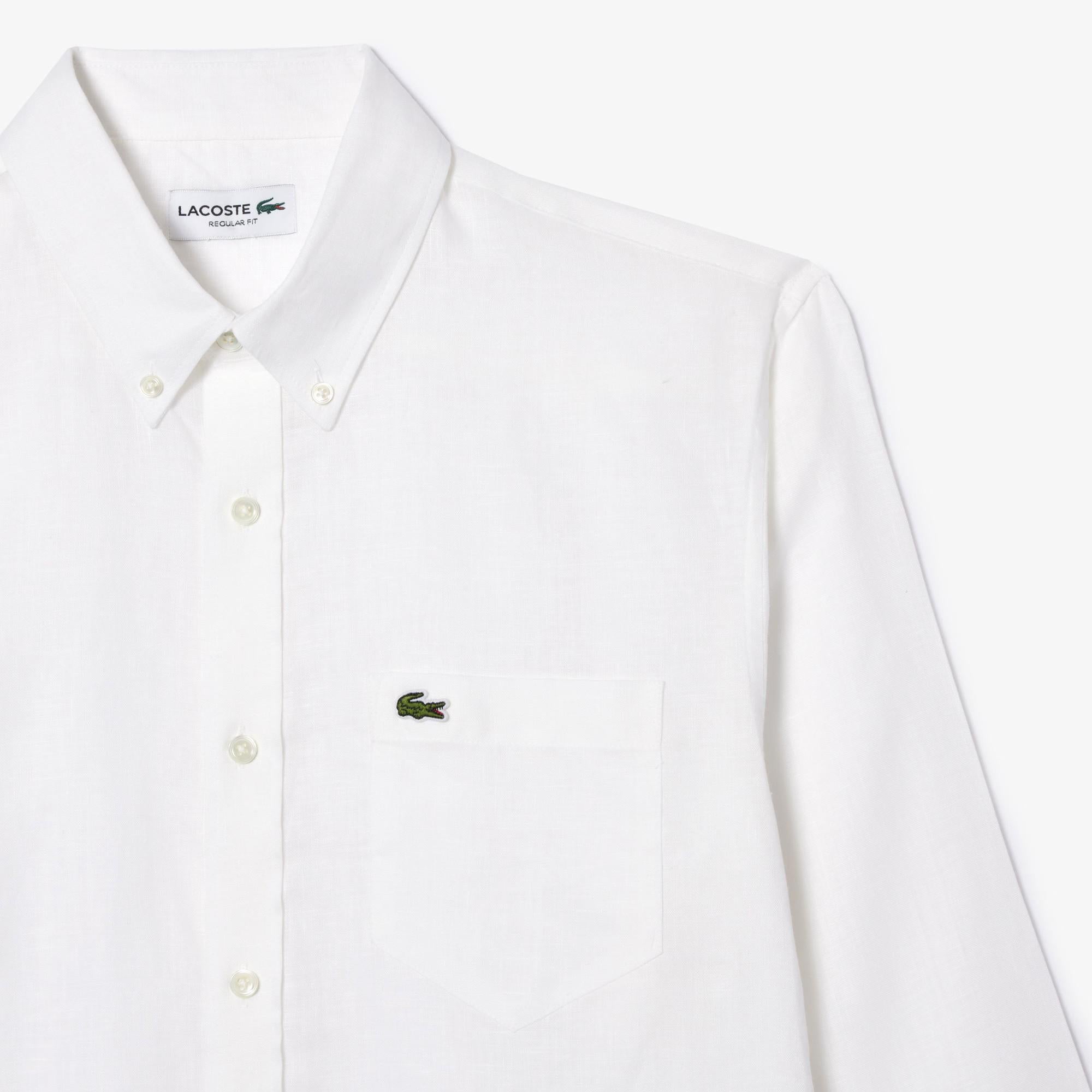 Camicia di lino regular fit CH5692 001 LACOSTE 