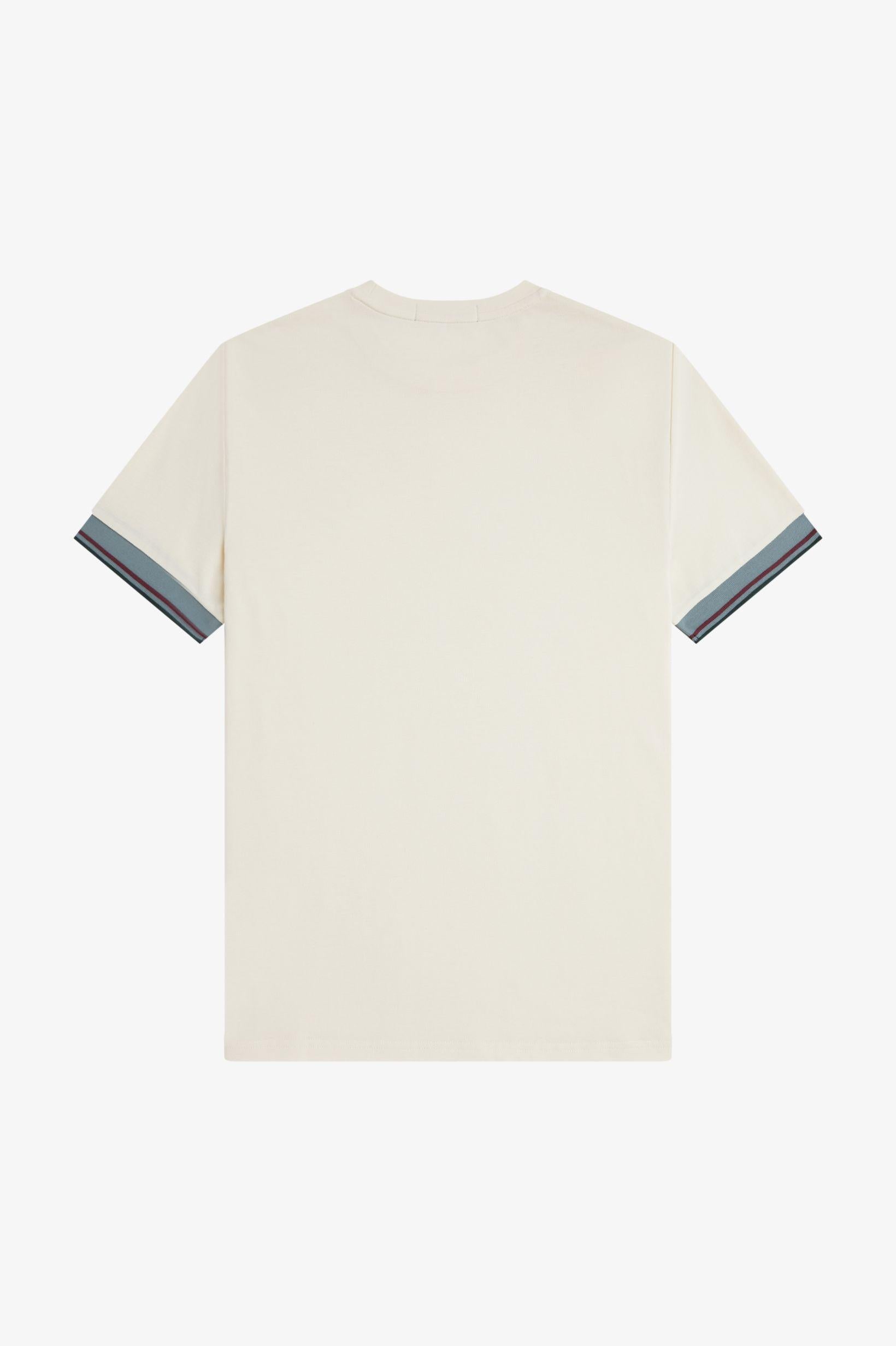 T-shirt con doppia riga M239657 560 FRED PERRY 