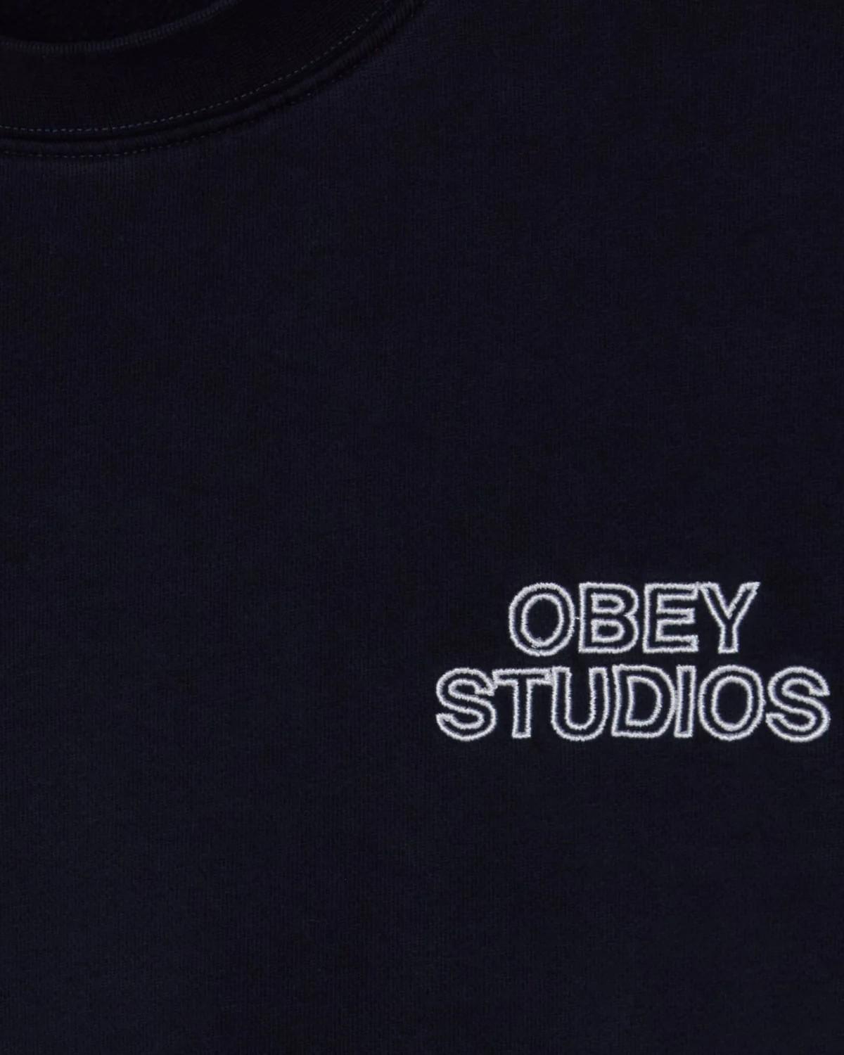 Obey studios faded crewneck 112480169 DNV OBEY 