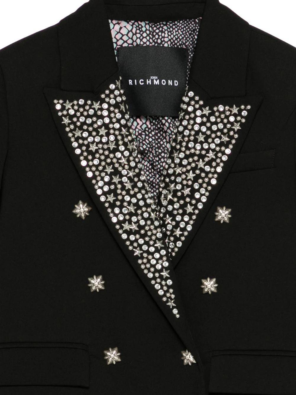 Giacca con decorazione a stelle RGP26108GC BLACK RICHMOND 