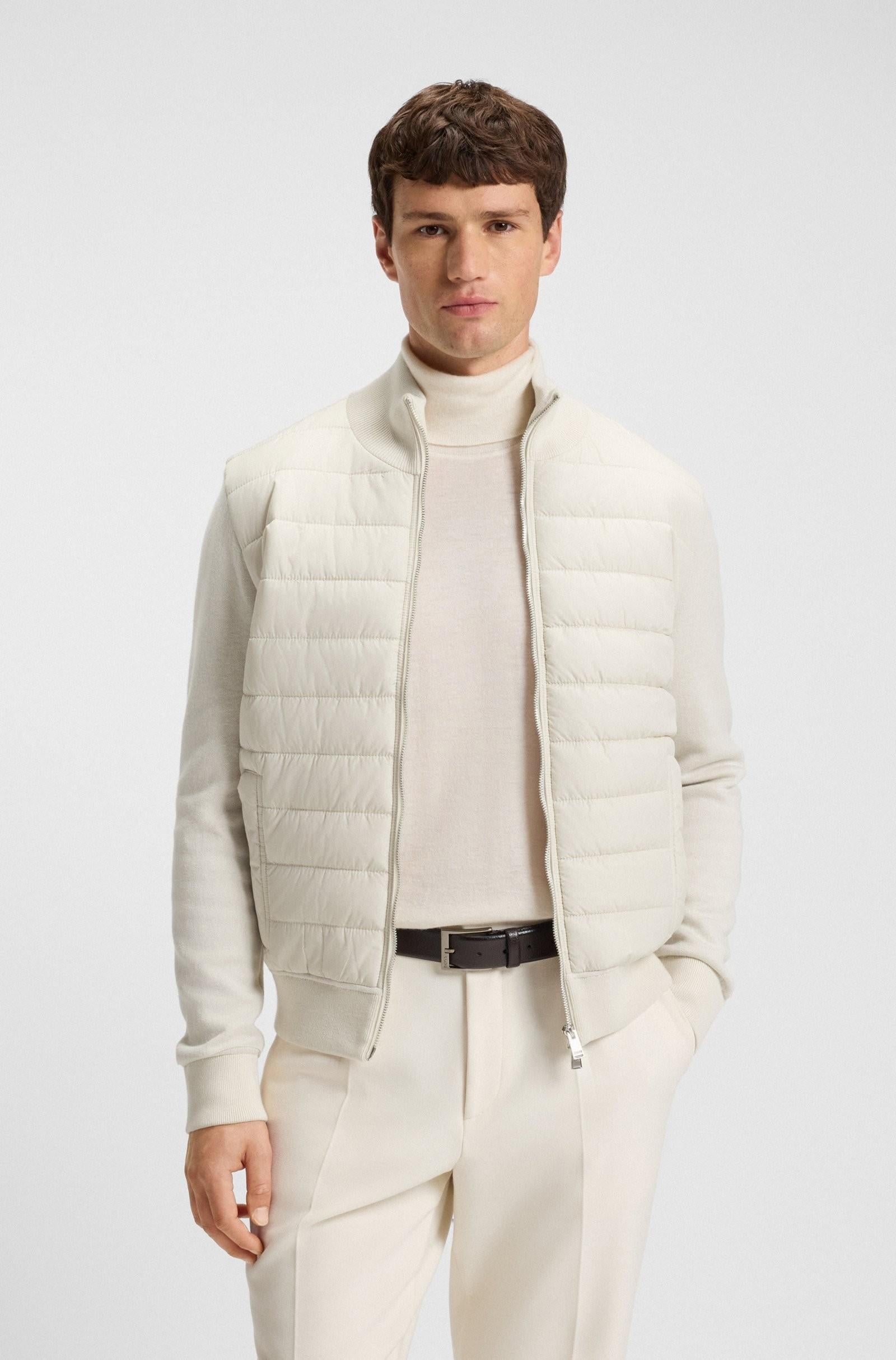 Giacca in materiali misti con pannello anteriore imbottito 50549991 131 BOSS 