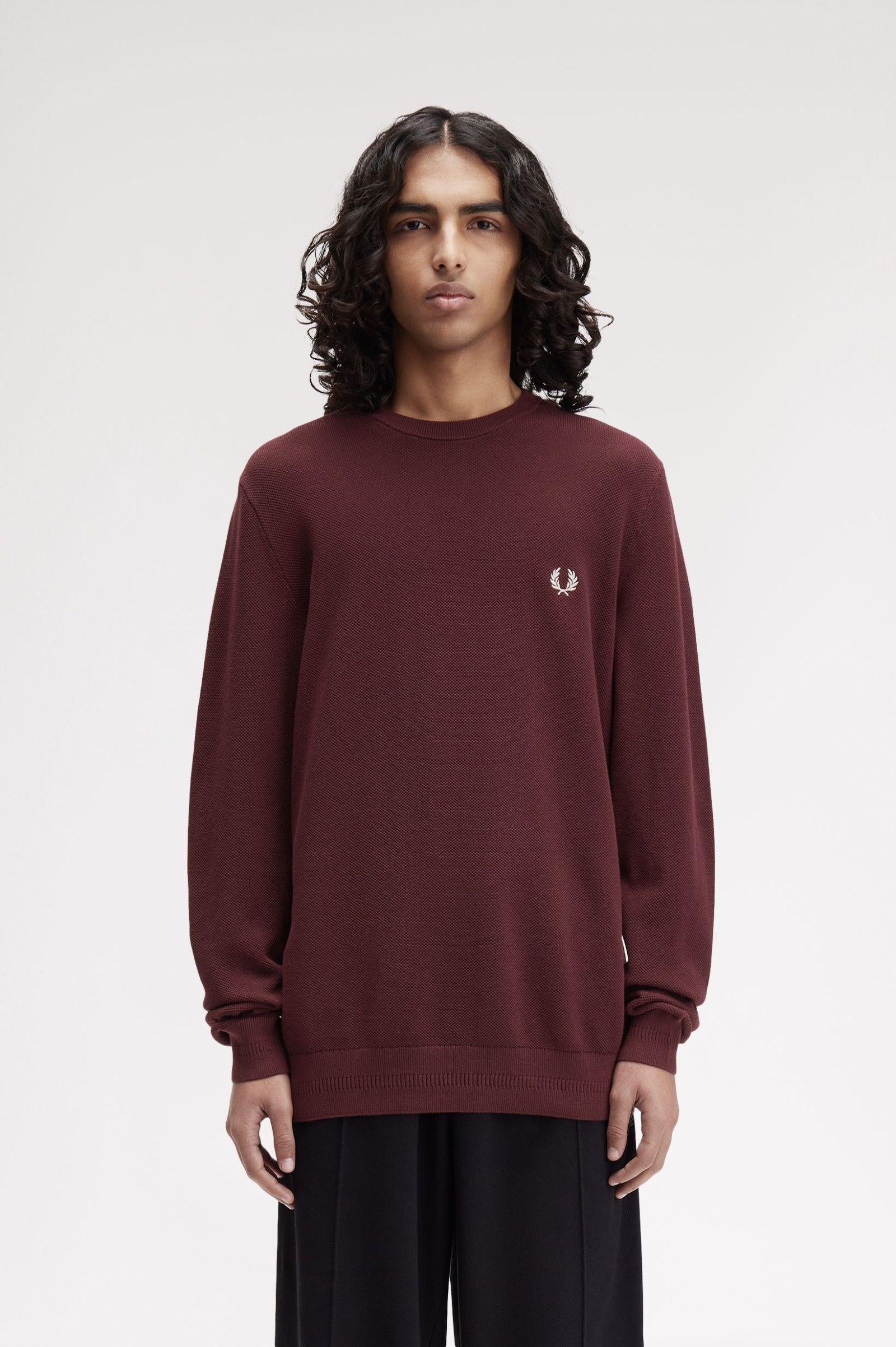 Maglione in piqué K130955 597 FRED PERRY 