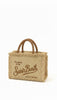 Mini straw-effect Vanity bag