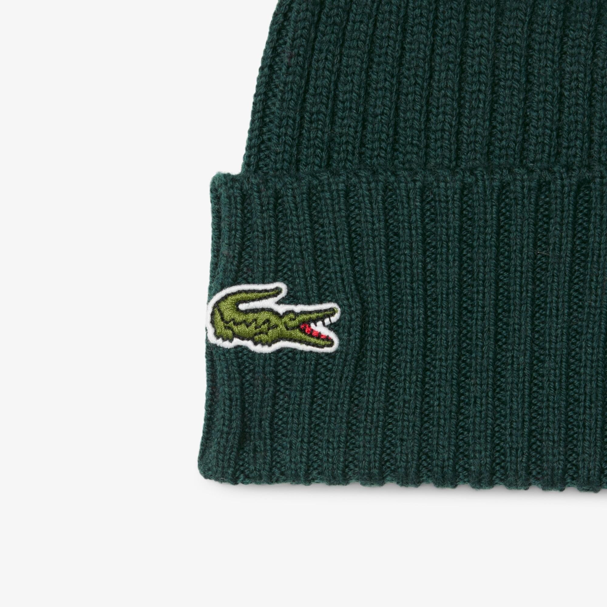 Berretto in lana a costine RB0001 YZP LACOSTE 
