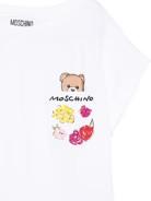 T-shirt con stampa Teddy Bear HDM06XLFA06 10101 MOSCHINO KID 