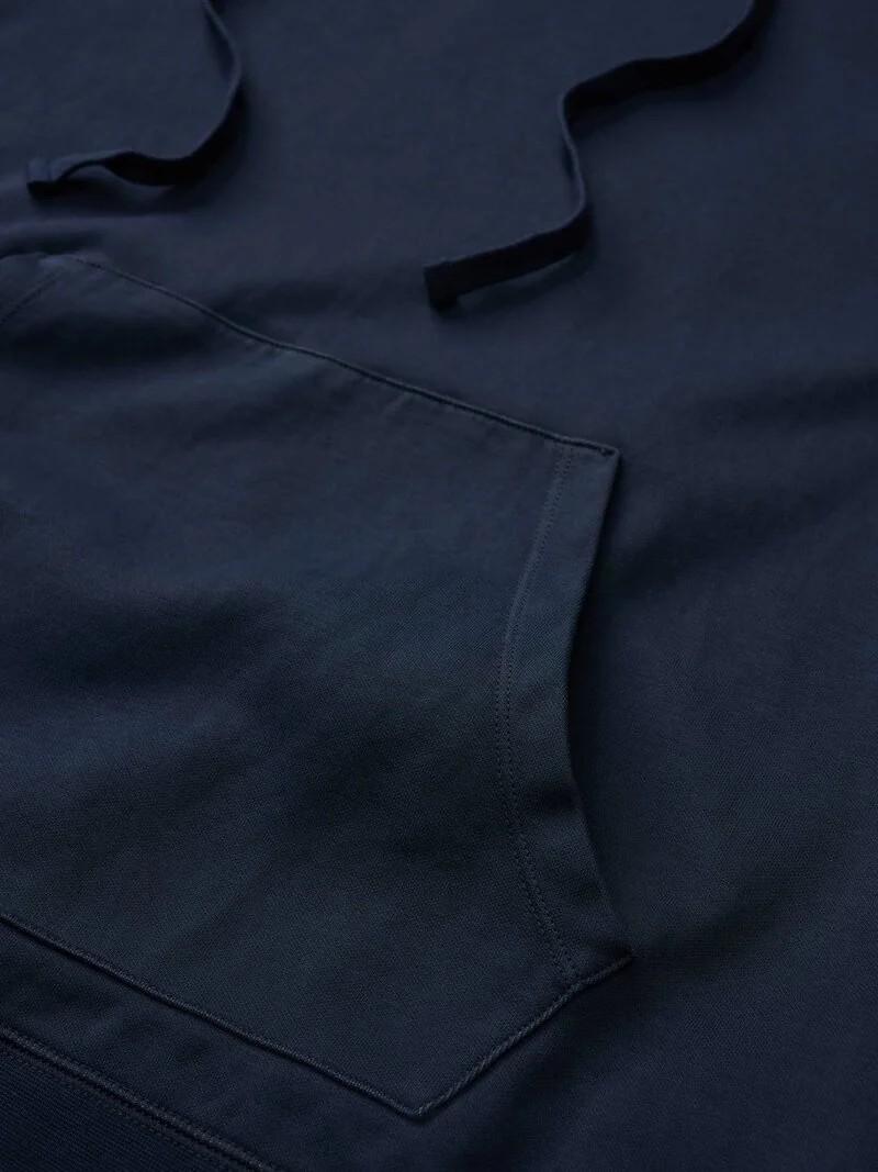 Felpa con cappuccio ordway dyed 26SBLUF08140 890 BLAUER 