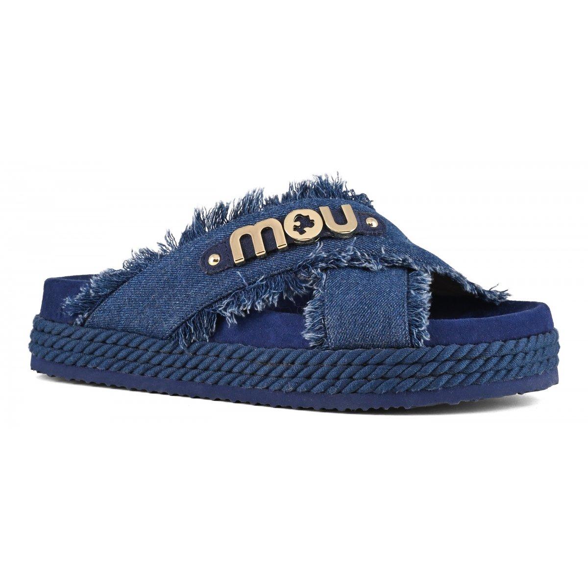 Criss-cross sandal denim MUSW451004K DEN MOU 