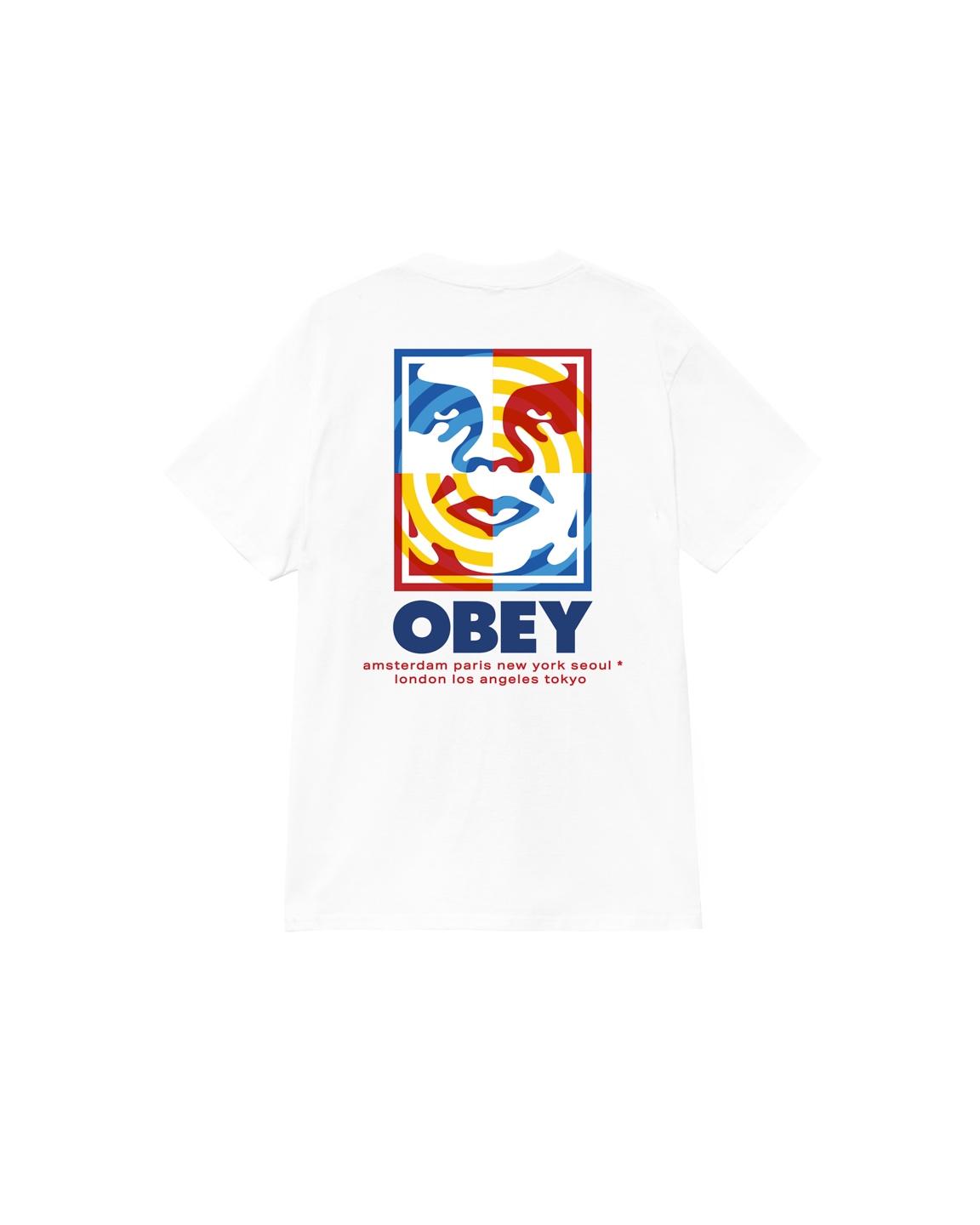 T-shirt girocollo 165264065 WHT OBEY 