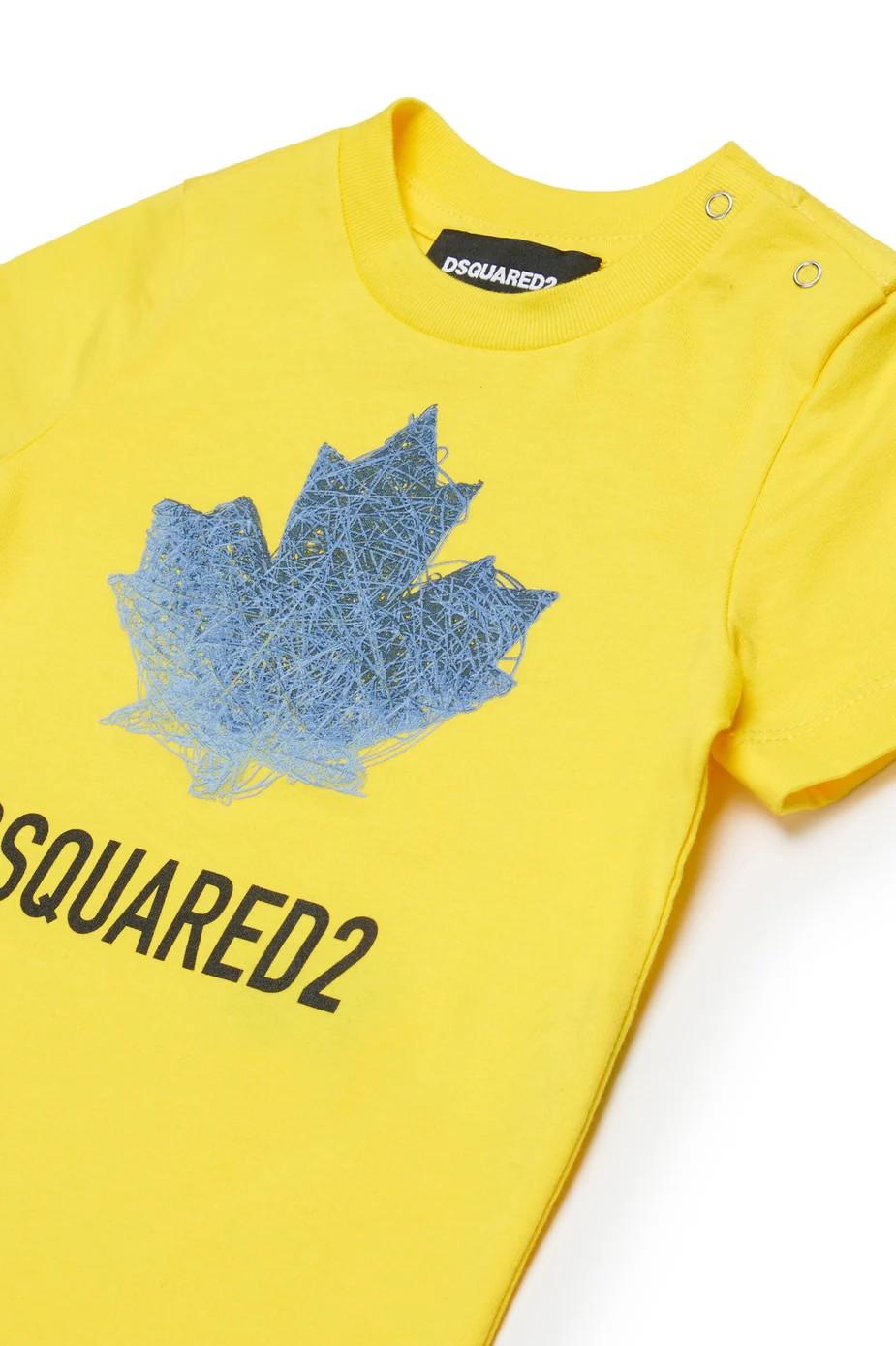 T-shirt con logo DQ3278D00XM DQ220 DSQUARED2 