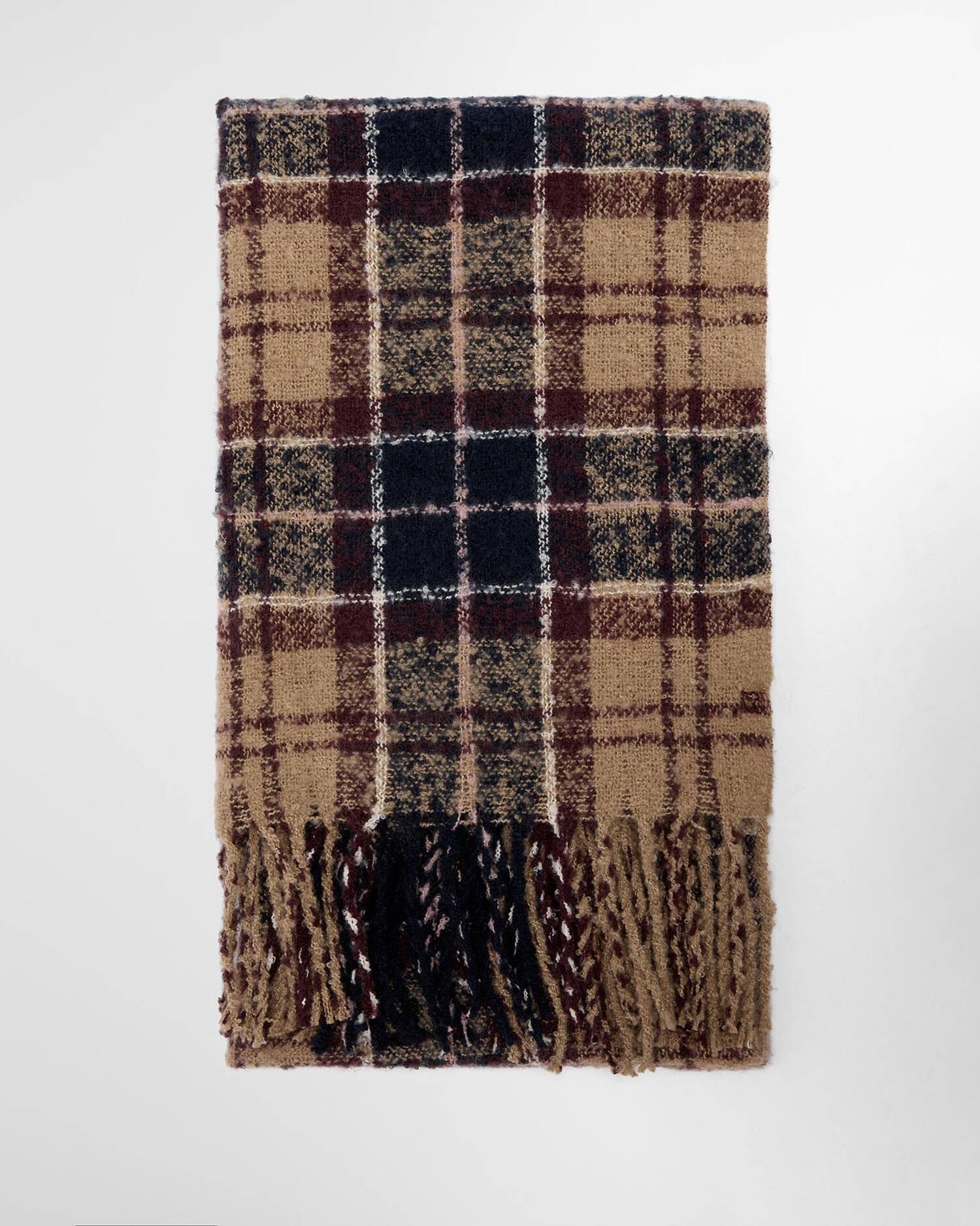 Set regalo berretto e sciarpa tartan Saltburn LGS0077 PI12 BARBOUR 