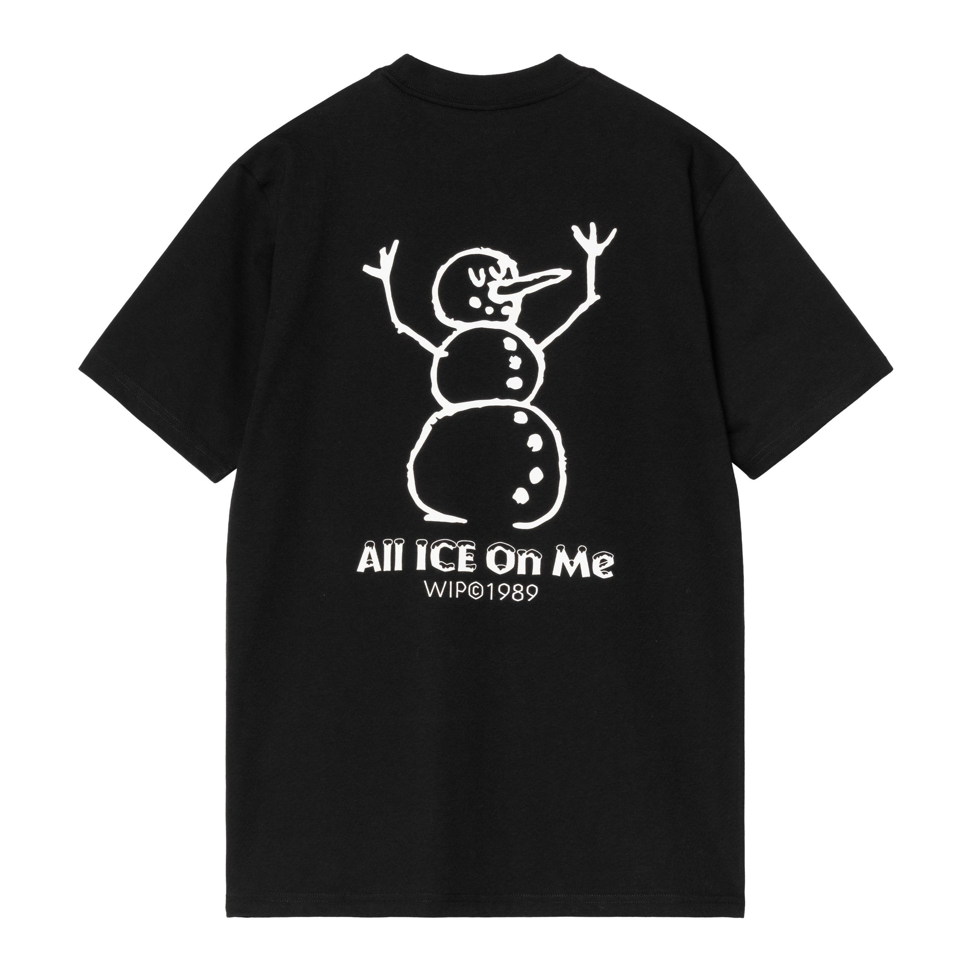 S/S Ice T-Shirt nera I034436 89XX CARHARTT WIP 