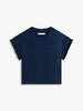 Essential relaxed fit T-shirt with ruffles