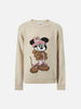 Maglione in misto cashmere Princess con jacquard Minnie