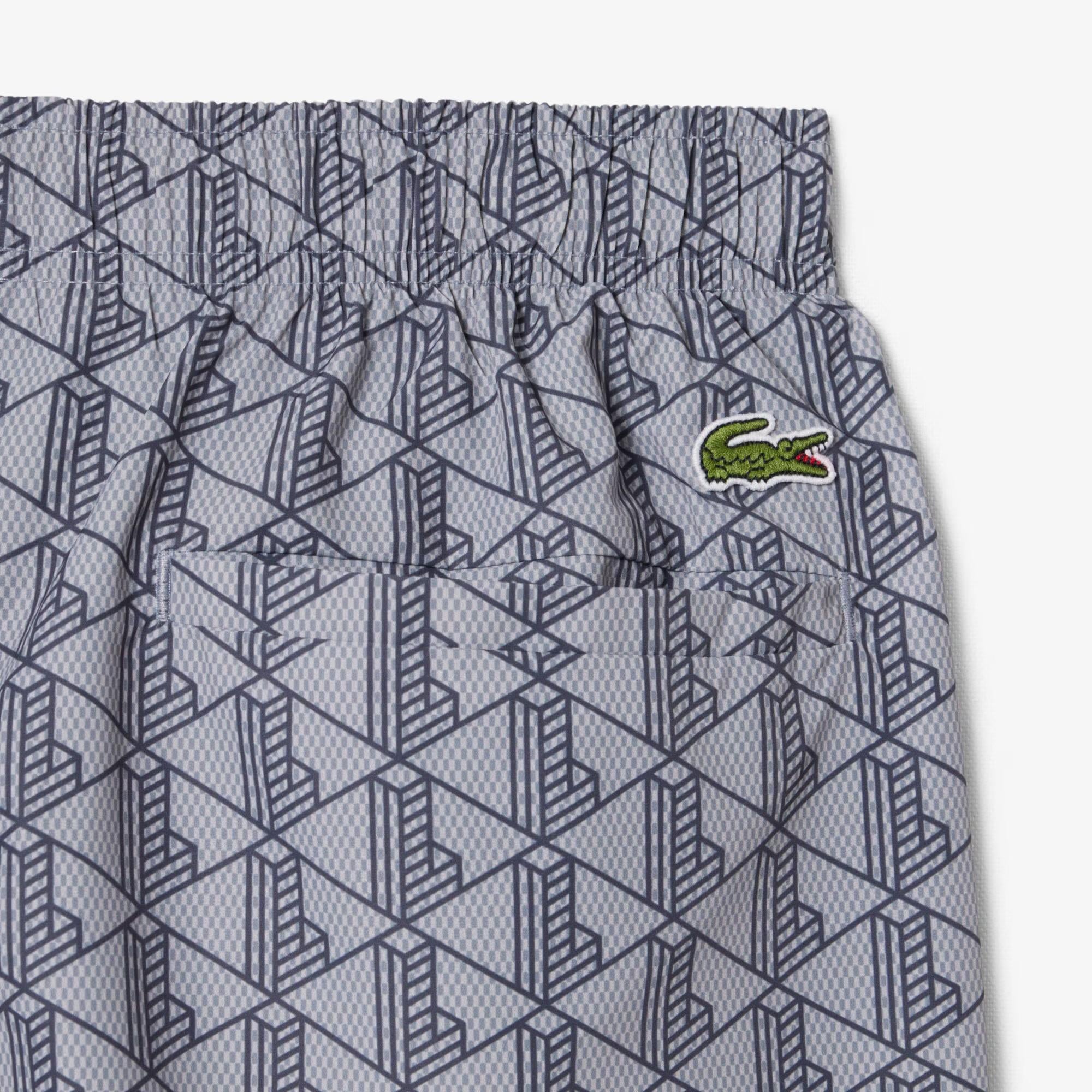 Boxer mare midi con stampa con monogramma MH9086 YIN LACOSTE 