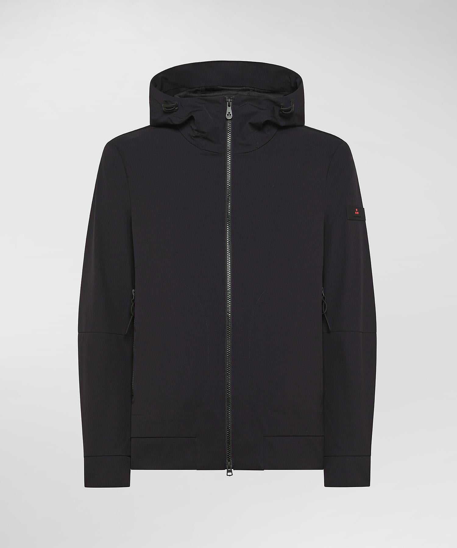 Svalbard MDN Giacca a vento corta con cappuccio blu grafite PEU5491 215 PEUTEREY 