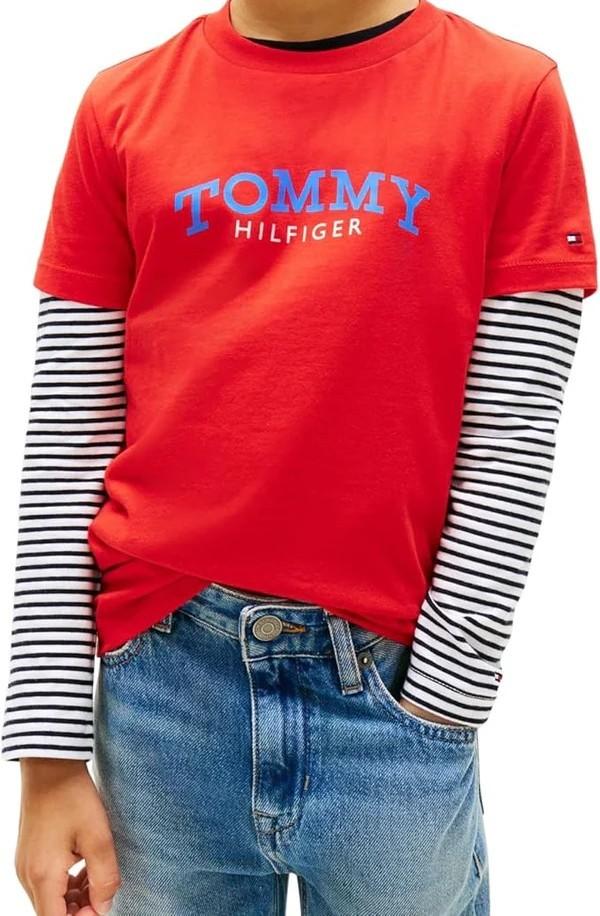 T-shirt con logo stampato KB0KB10263J XL8 TOMMY HILFIGER 