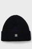Virgin wool hat with decomposed logo tag