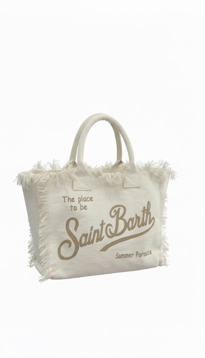 Borsa a spalla Vanity in canvas VANI001 08246L MC2 SAINT BARTH 