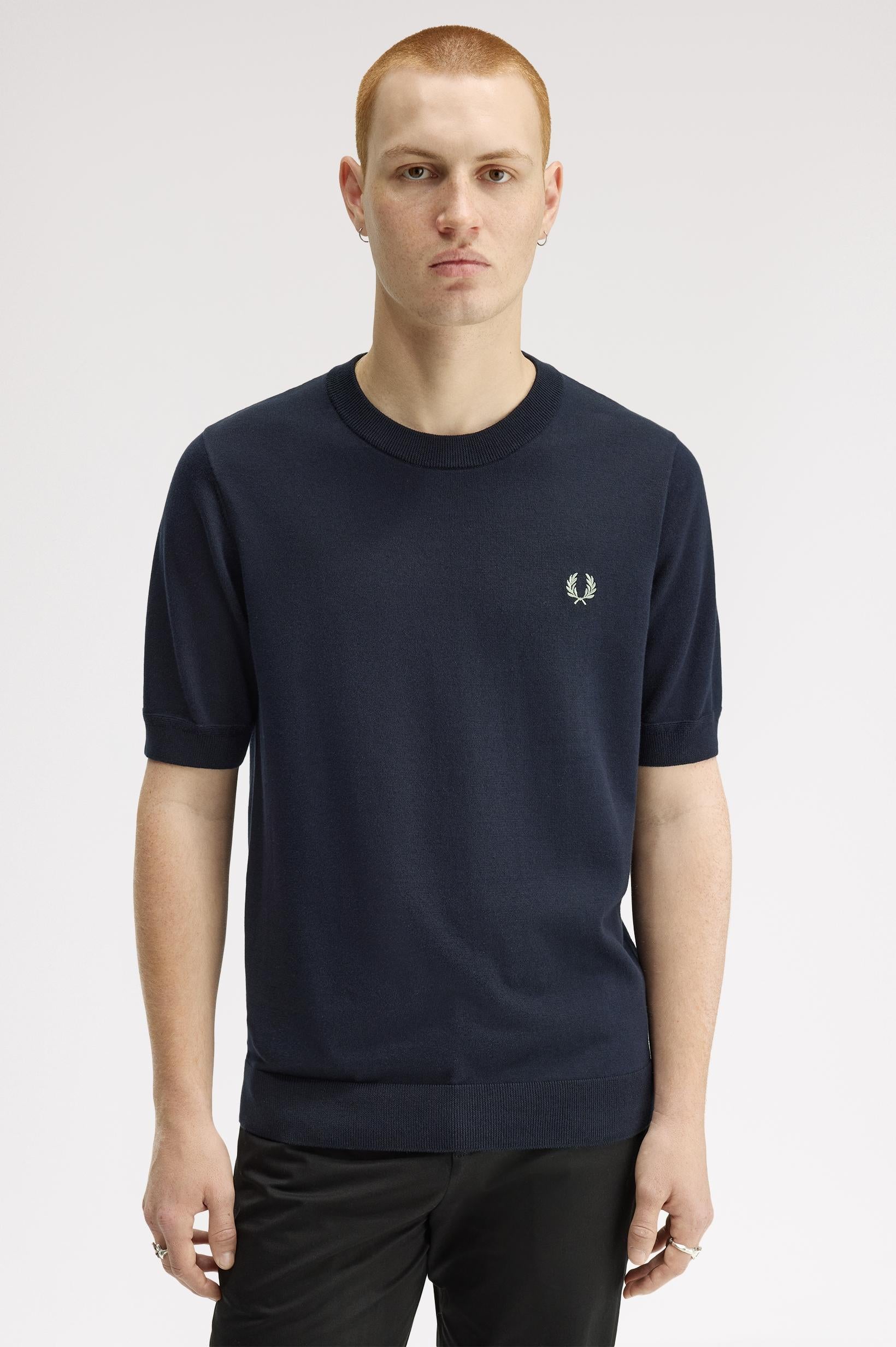 T-shirt in maglia K232257 608 FRED PERRY 