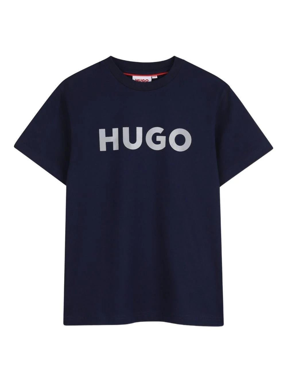T-shirt con logo frontale G01016 85CA HUGO 