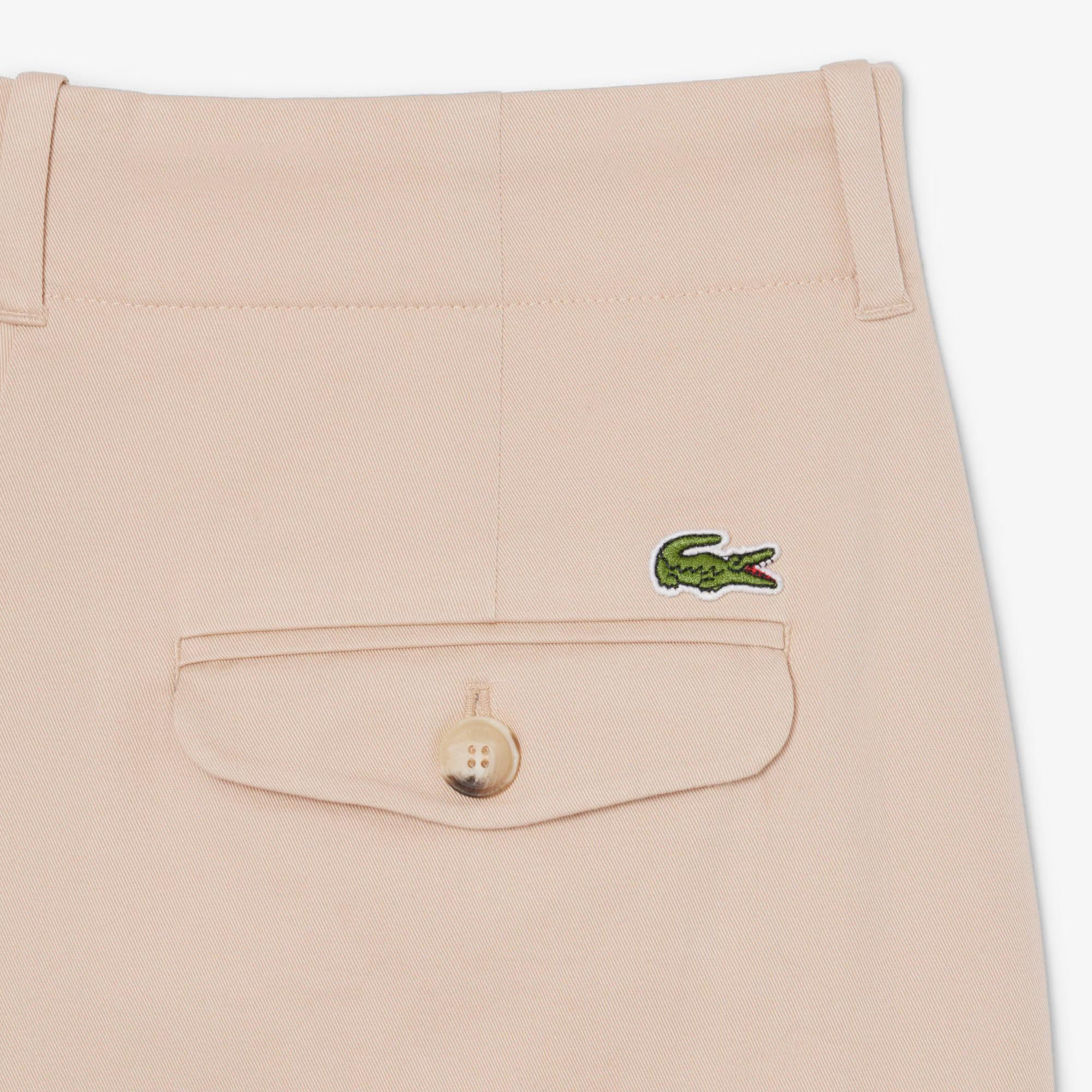 Pantaloni chino in gabardine elasticizzato wide fit HF0205 X6F LACOSTE 