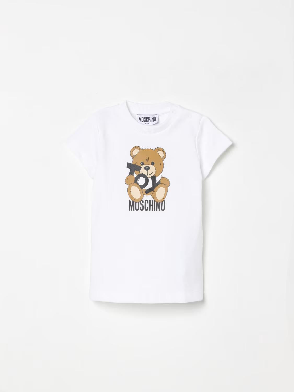 Abito Teddy Bear con stampa MDV0C9LCA19 10101 MOSCHINO BABY 