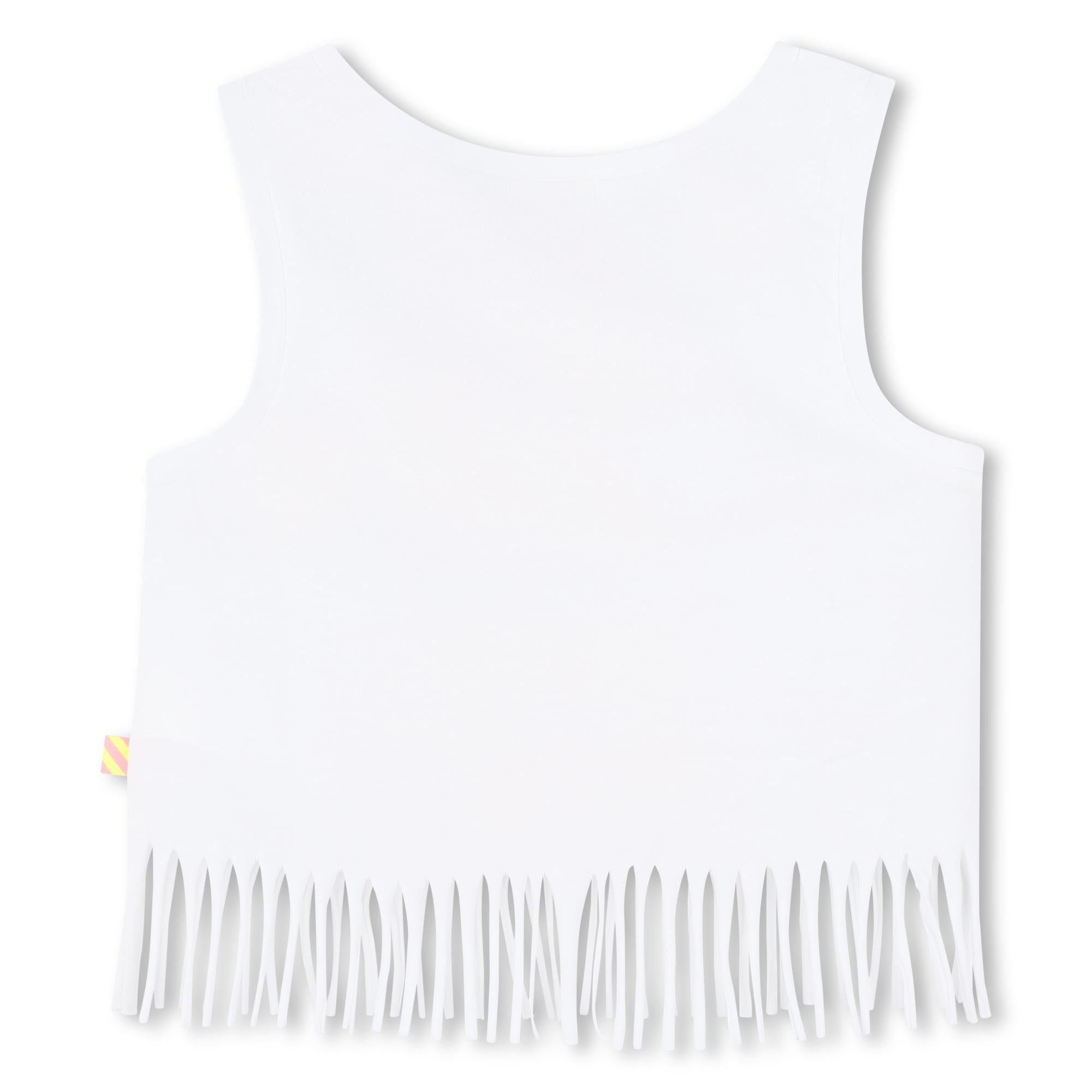 T-shirt con frange U20936 10P BILLIEBLUSH 