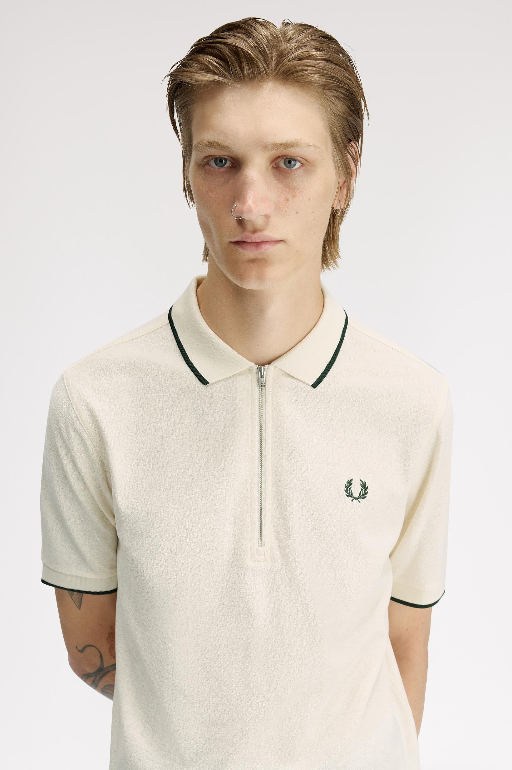 Polo in piqué crêpe M238357 560 FRED PERRY 