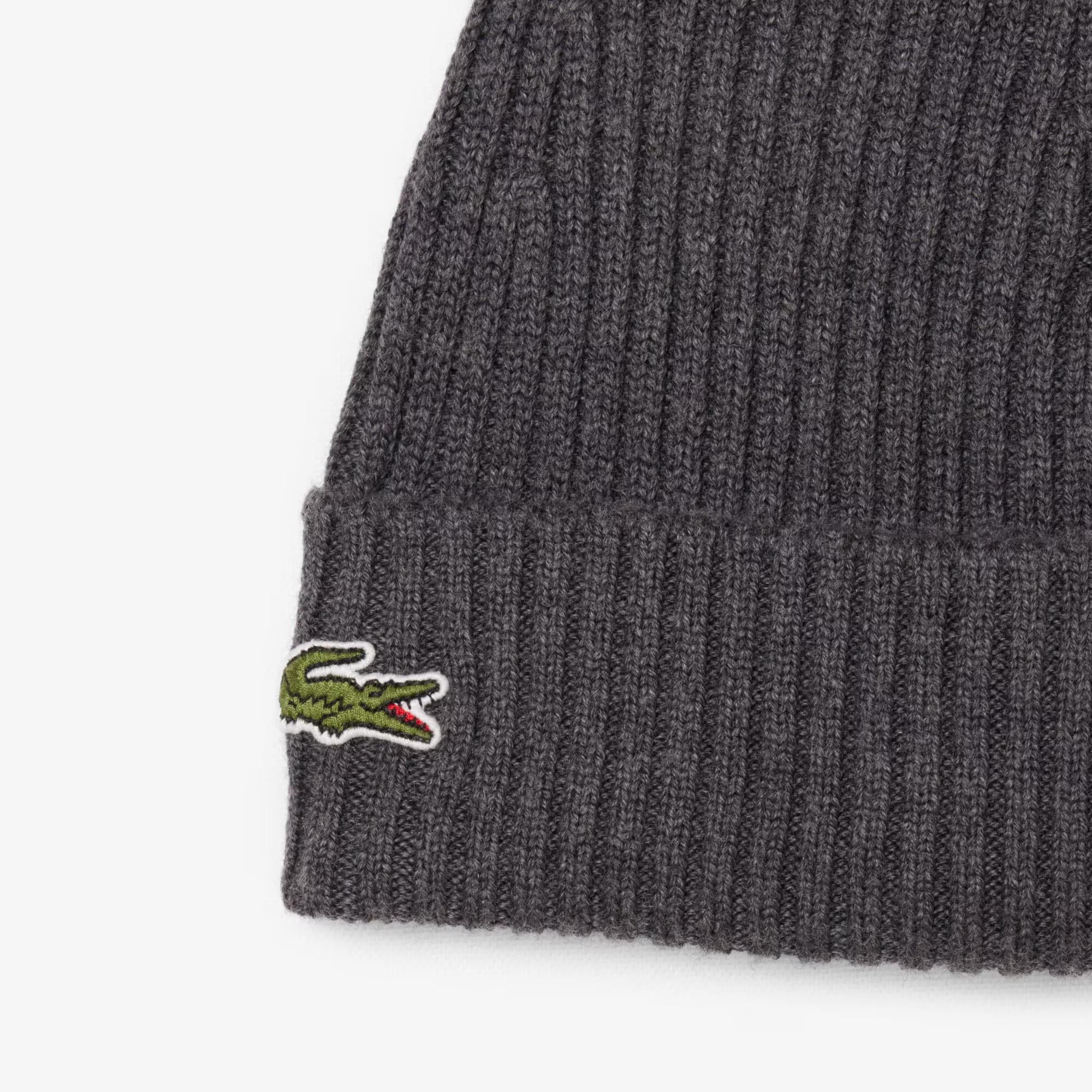 Berretto in lana a costine RB0001 050 LACOSTE 