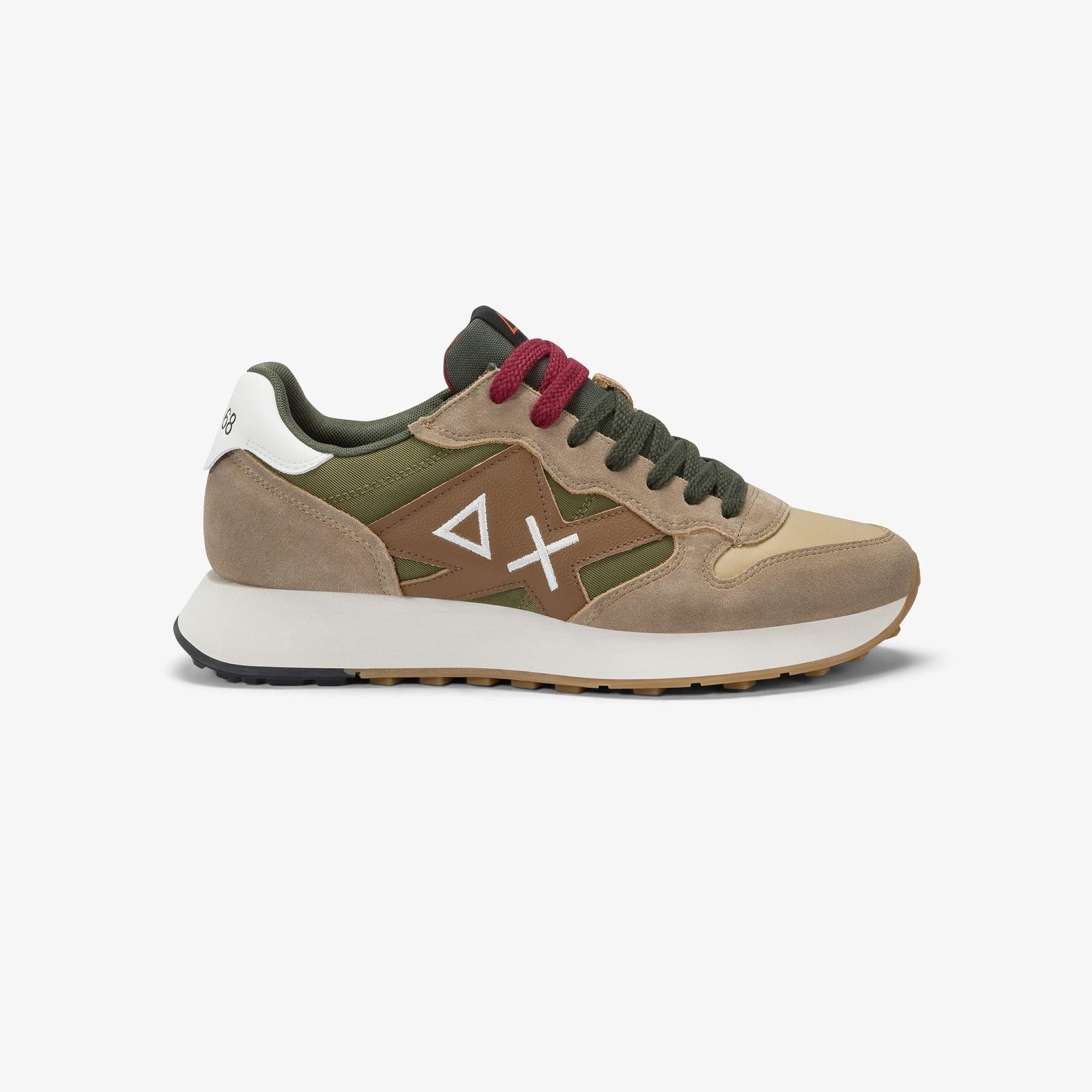 Sneaker Jaki Bicolor in nylon e suede Z45114 77 SUN68 SHOES 
