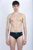 Michelangelo solid black swim briefs