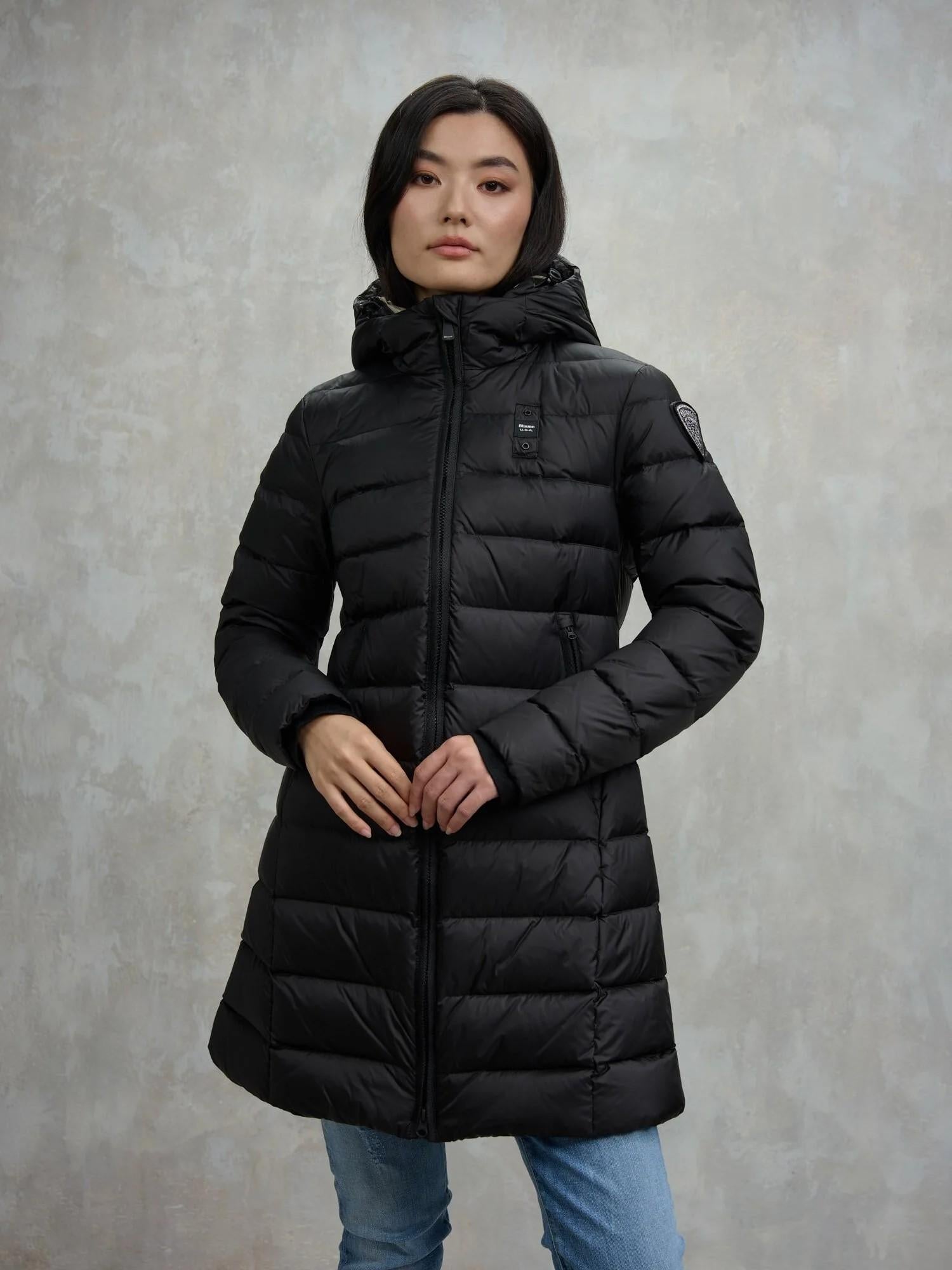 Piumino lungo agnes 25WBLDK03102 999EI BLAUER 